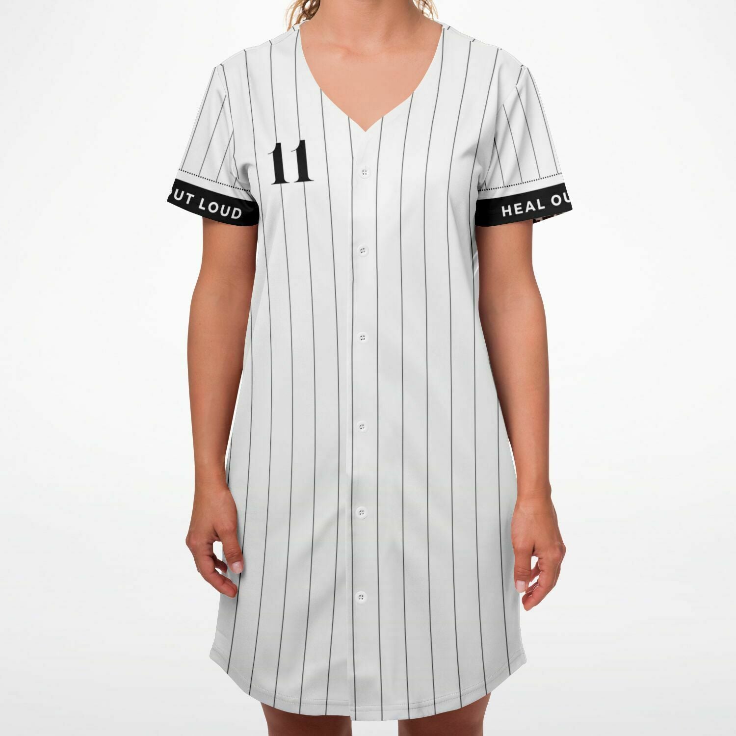 1111 Baseball Jersey Dress