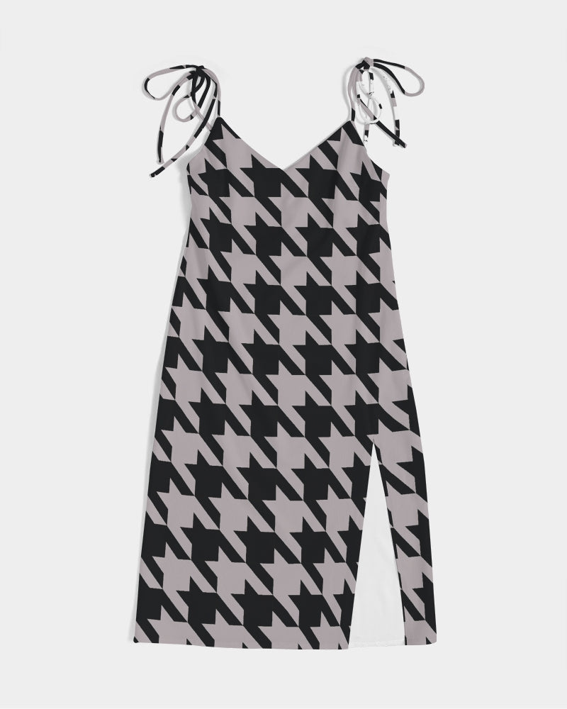 Have A Blast Women's All-Over Print Tie Strap Split Dress