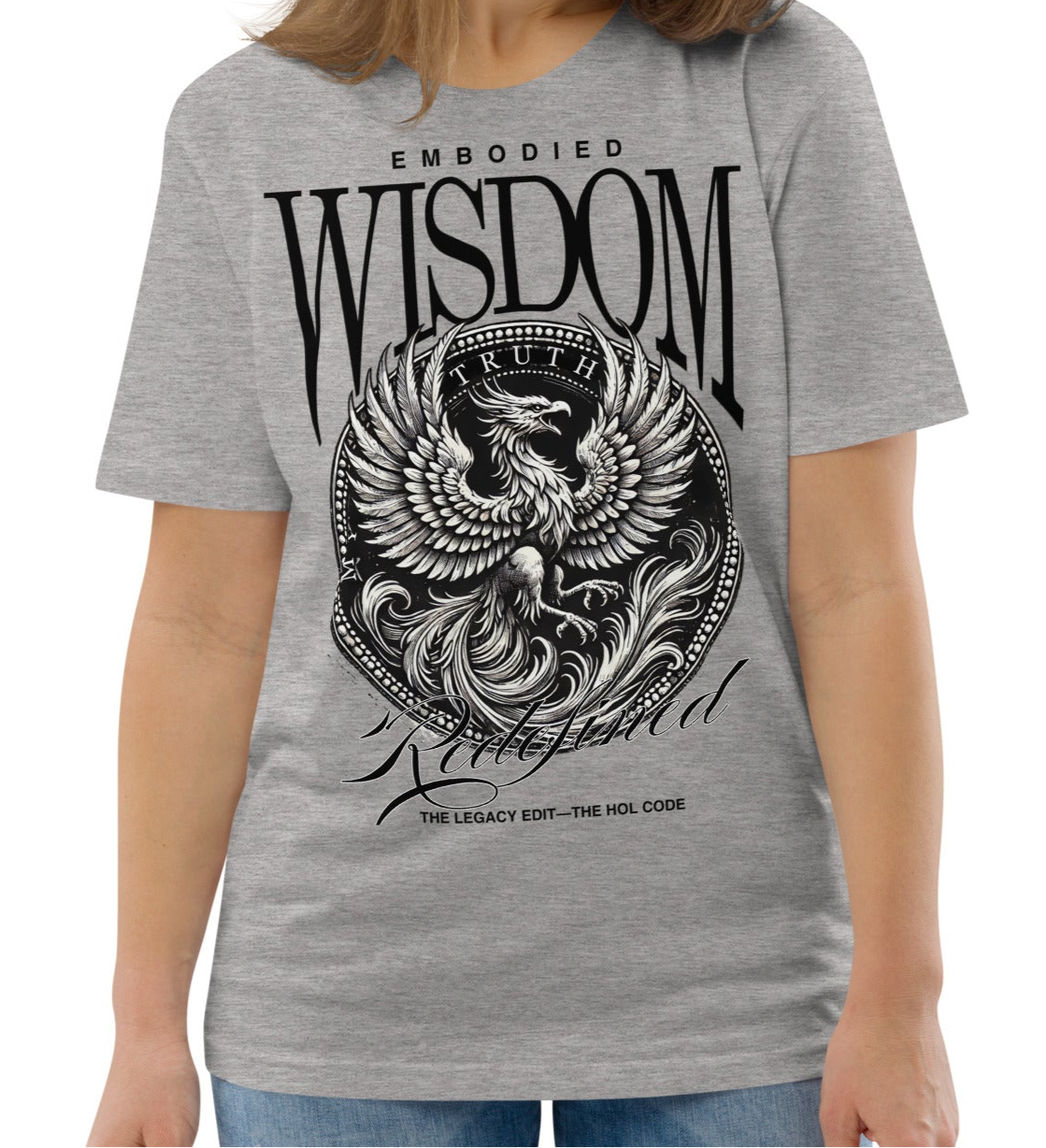 Wisdom organic cotton t-shirt