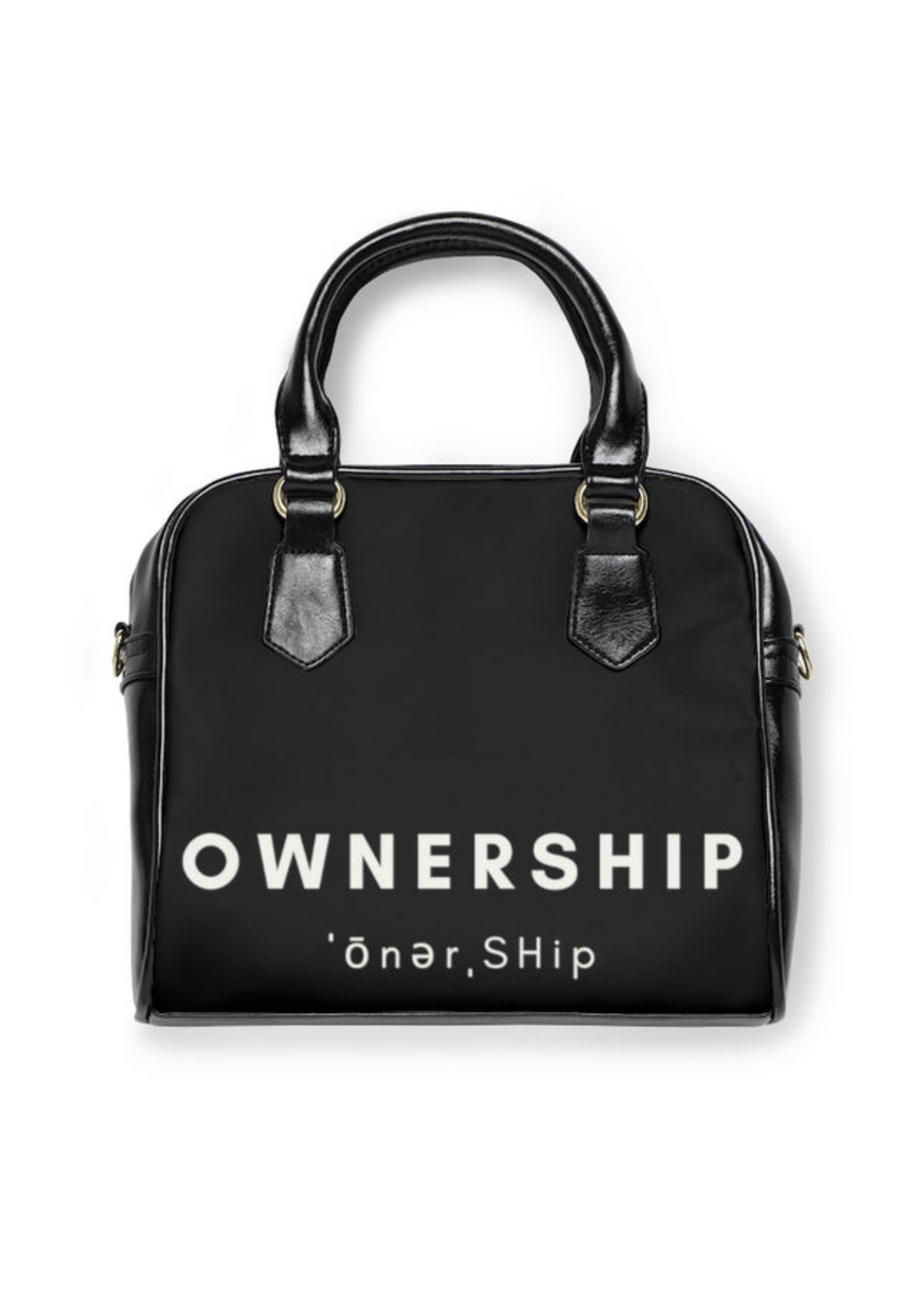 Ownership Vegan Leather Shoulder Handbag