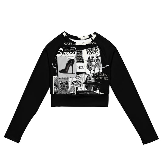 Loud Recycled long-sleeve crop top