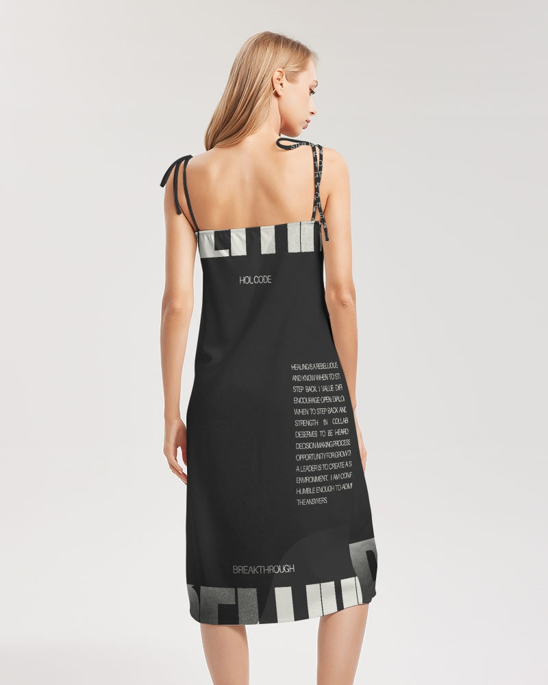 Rebel Tie Strap Split Dress