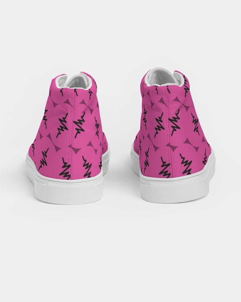 Loud Pink Women's Hightop Canvas Shoe