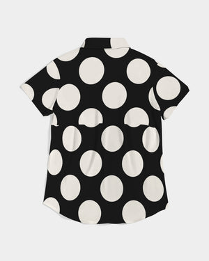 The Dots Will Connect Women's Short Sleeve Button Up