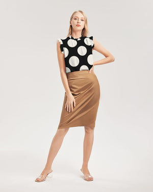 The Dots Will Connect Women's Ruffle Sleeve Top