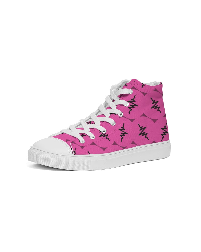 Loud Pink Women's Hightop Canvas Shoe