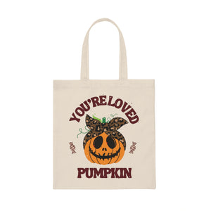 You’re loved pumpkin Canvas Tote Bag