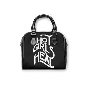 Hol Girls Heal Vegan Leather Shoulder Handbag
