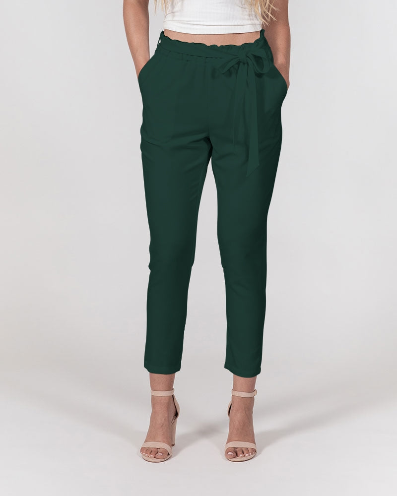 No Envy Women's Belted Tapered Pants