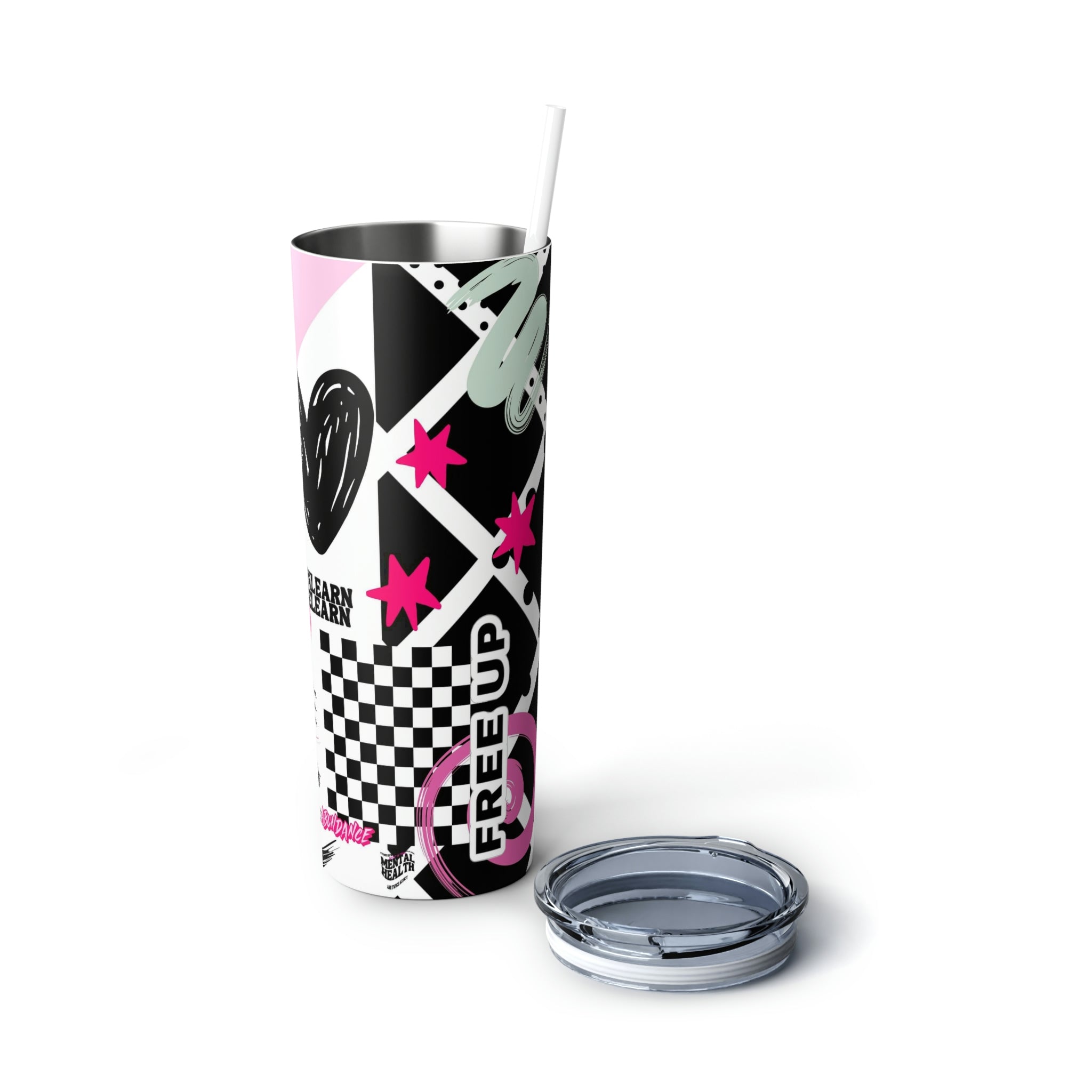 That Girl Skinny Steel Tumbler with Straw, 20oz