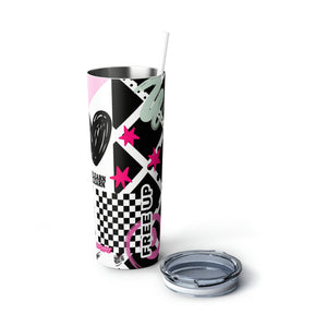 That Girl Skinny Steel Tumbler with Straw, 20oz