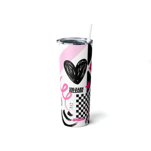 That Girl Skinny Steel Tumbler with Straw, 20oz