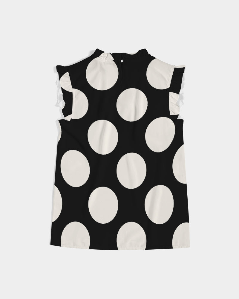 The Dots Will Connect Ruffle Sleeve Top