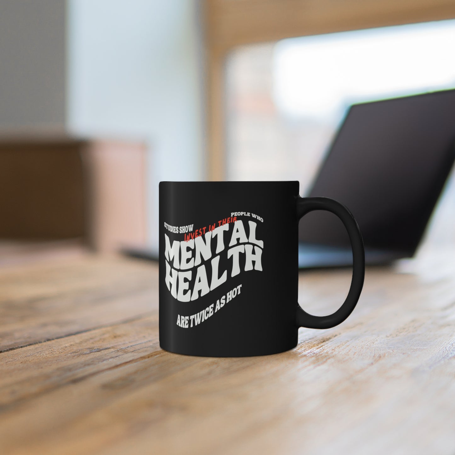 Memtal health hottie 11oz Black Mug