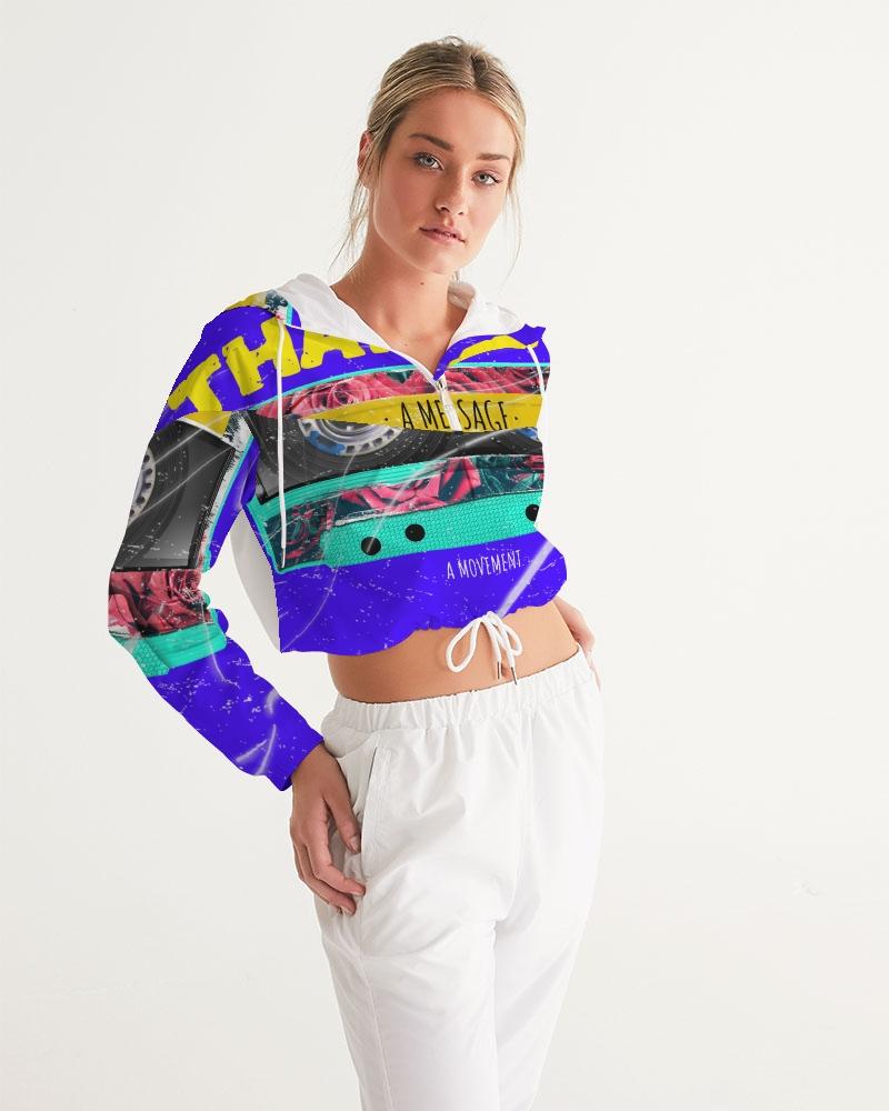 That Work Women's Cropped Windbreaker - No Pride Apparel