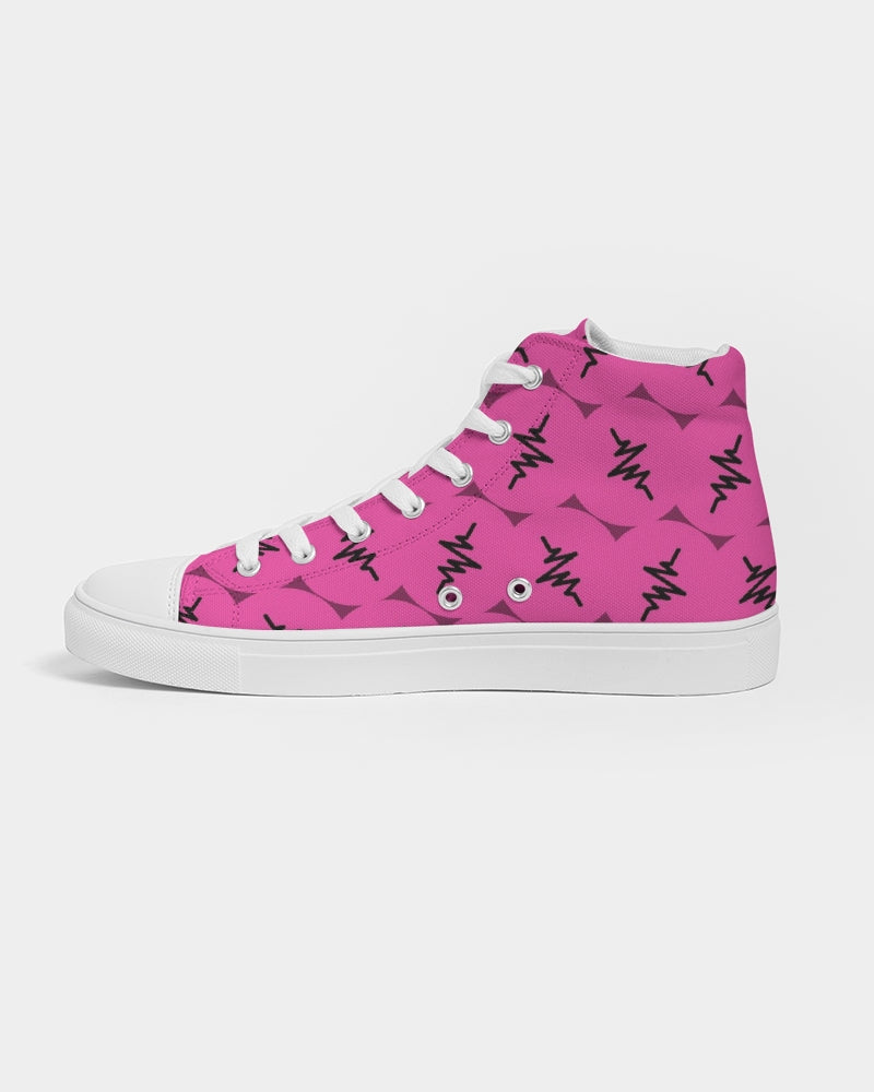 Loud Pink Women's Hightop Canvas Shoe