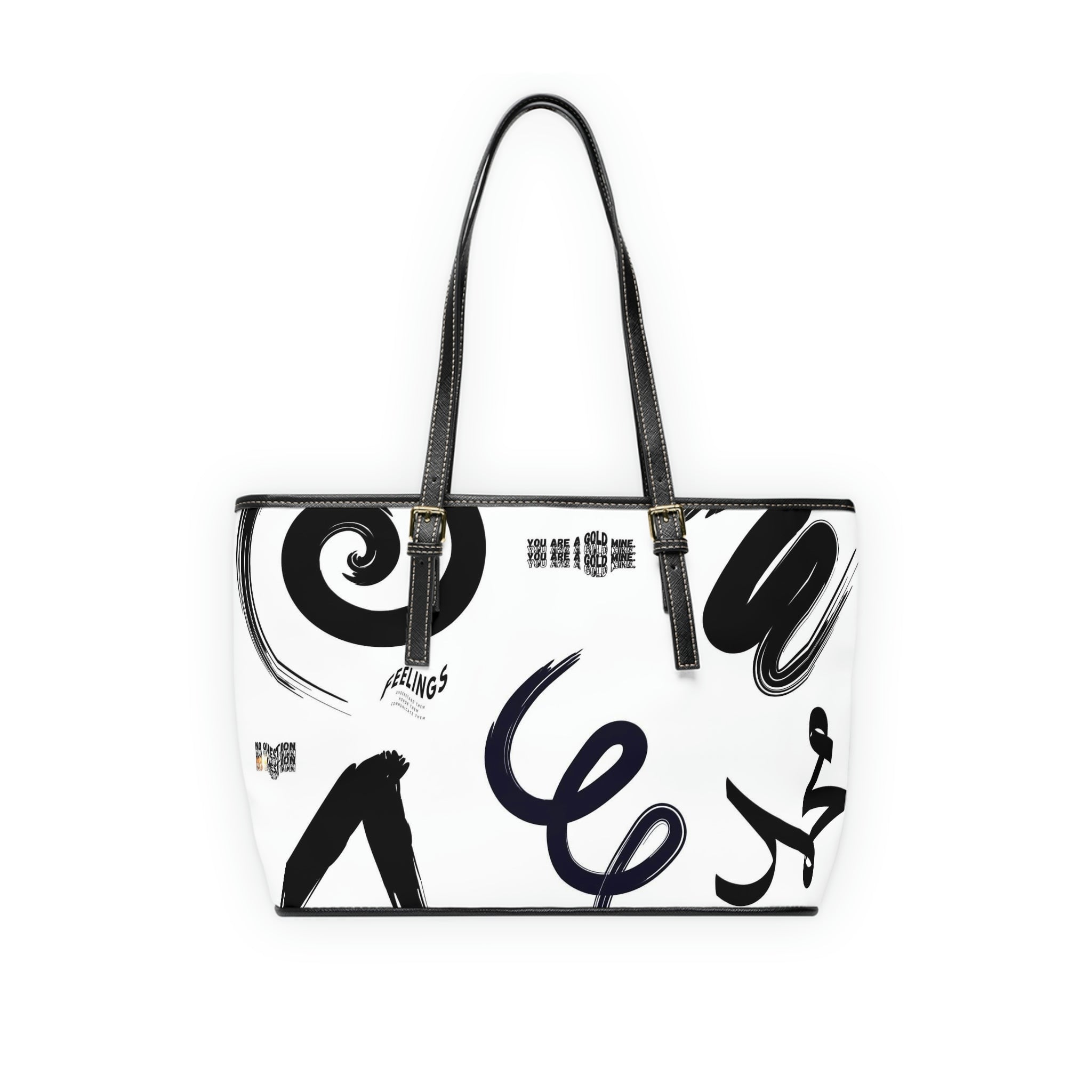 We're All Connected Vegan Leather Shoulder Bag