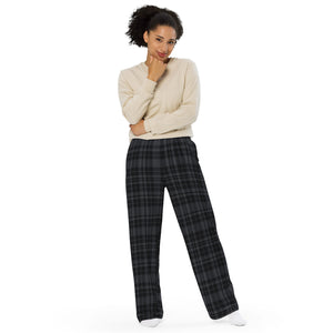 Black Flannel wide-leg pants