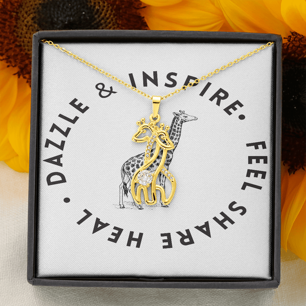 Feel Share Heal Giraffe Necklace