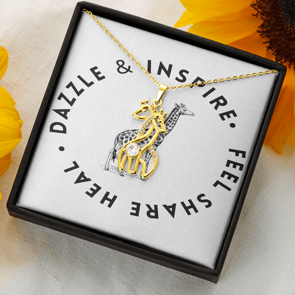 Feel Share Heal Giraffe Necklace