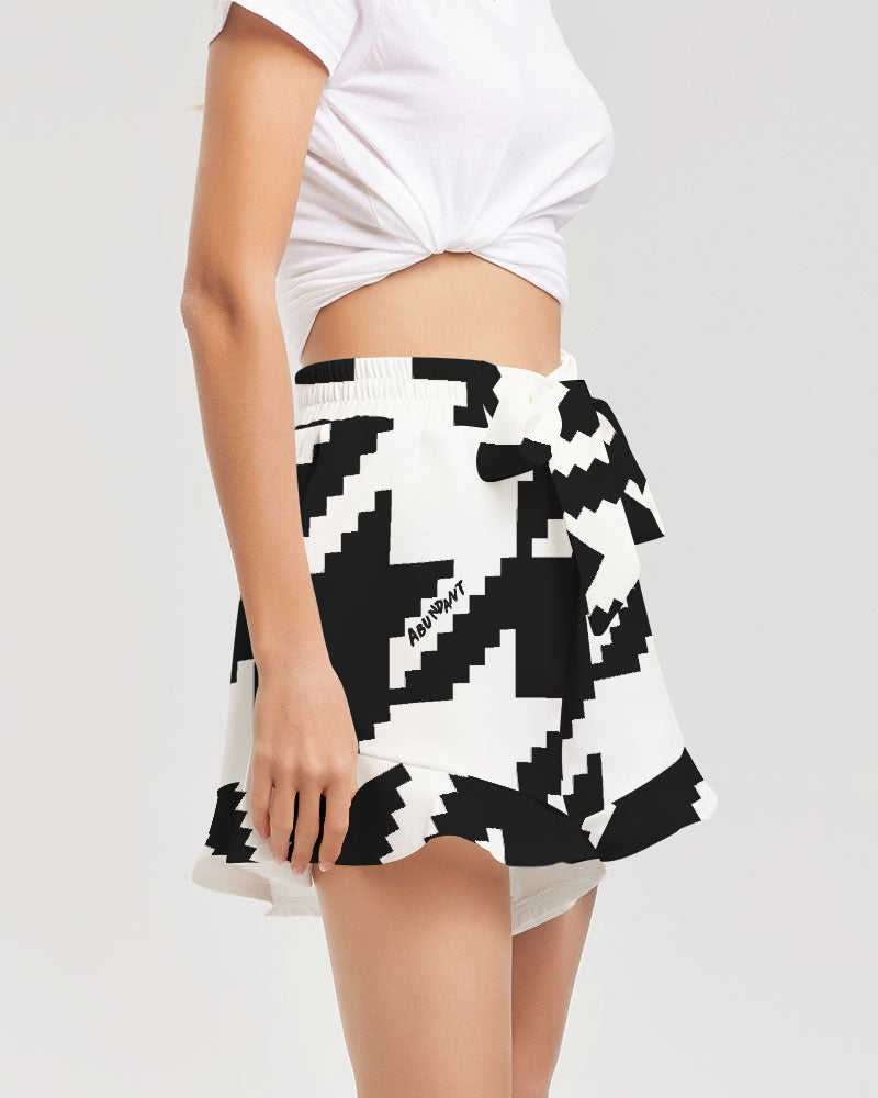 Houndstooth Ruffle Shorts