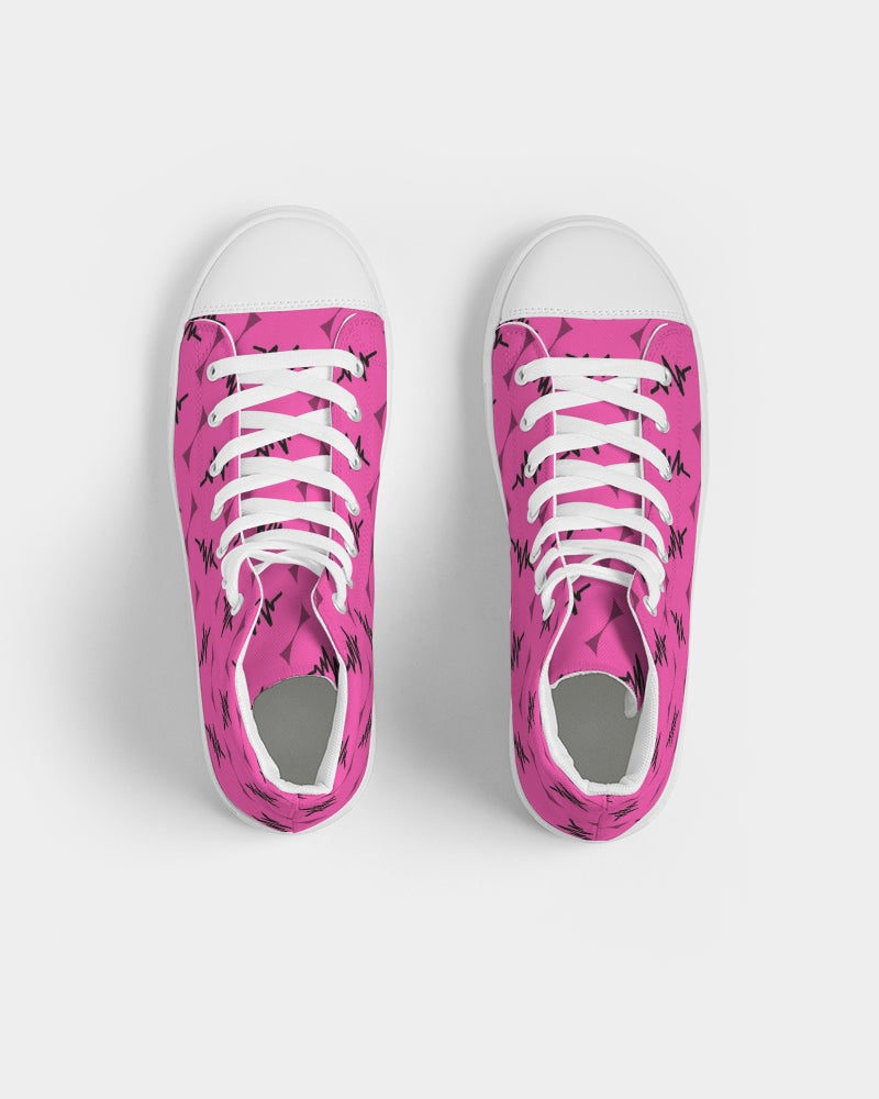 Loud Pink Women's Hightop Canvas Shoe