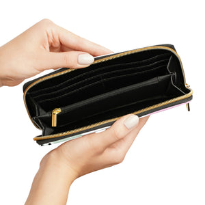 Free Up Vegan Leather Zipper Wallet