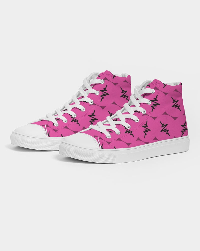 Loud Pink Women's Hightop Canvas Shoe
