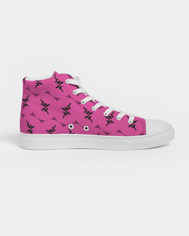 Loud Pink Women's Hightop Canvas Shoe