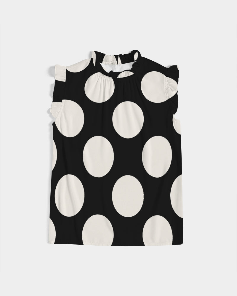 The Dots Will Connect Ruffle Sleeve Top