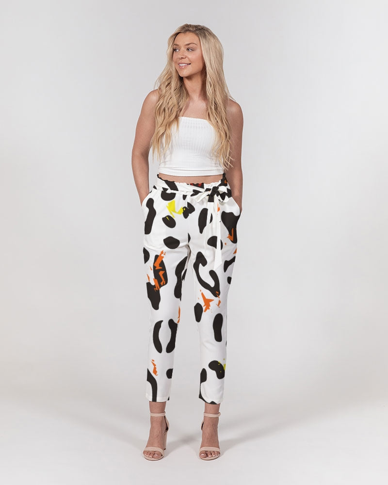 Wild Women's Belted Tapered Pants