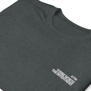 You’re worth the investment embroidered tee