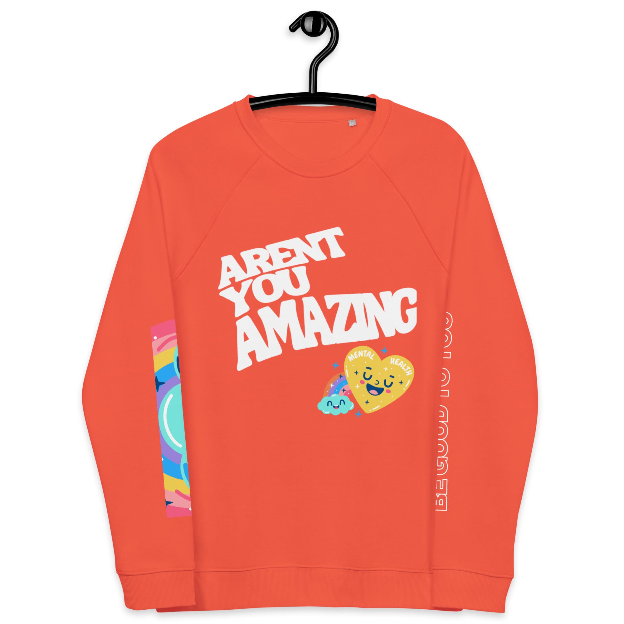 You’re Amazing Unisex organic raglan sweatshirt
